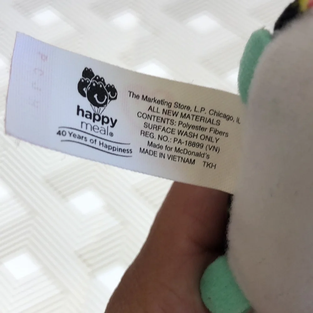 TY Sammy and Prince happy meal 40 years of happiness
